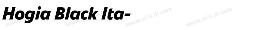 Hogia Black Ita字体转换